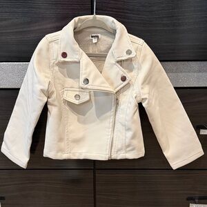 Tahari Faux Leather Kids Moto Jacket